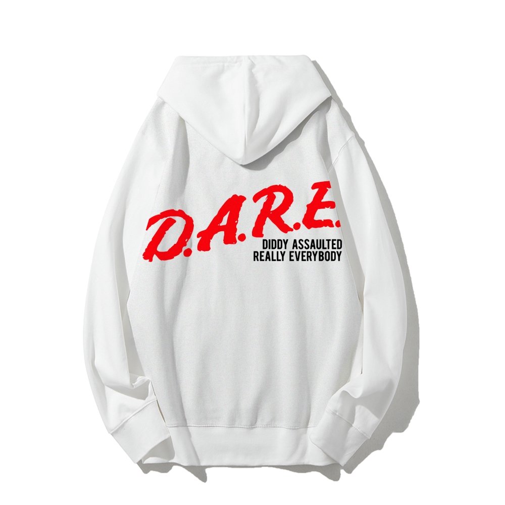 NO DIDDY Printed Back Unisex Cotton Hoodie