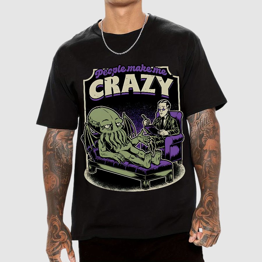 Lovecraft Cthulhu Therapy Geek T-Shirt