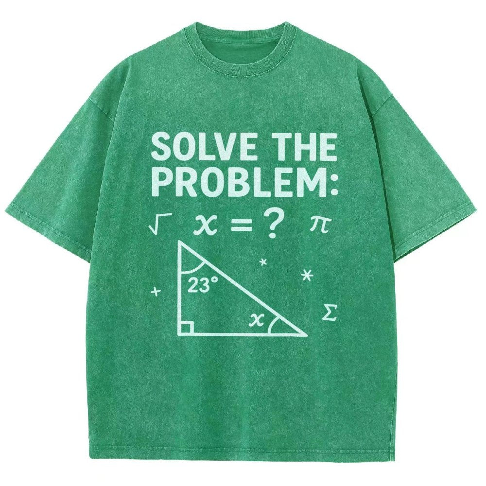 Solve The Problem Funny 67 Meme Vintage Distressed T-shirt