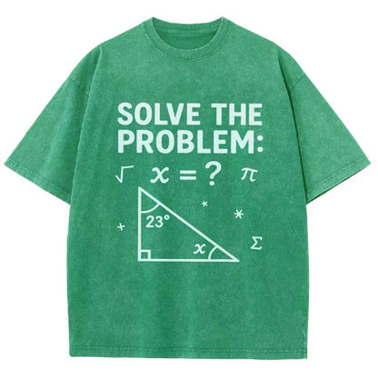 Solve The Problem Funny 67 Meme Vintage Distressed T-shirt