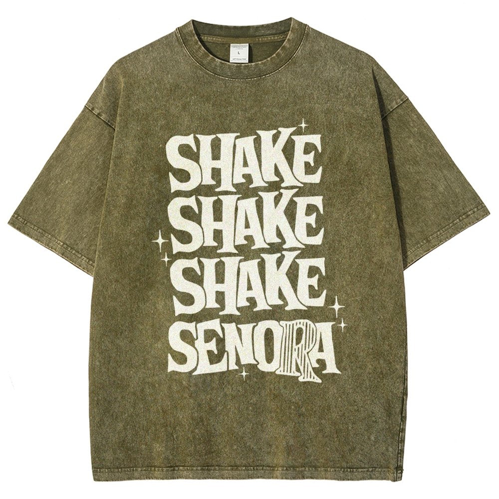 Shake Shake Shake Senora Halloween Vintage Distressed T-shirt