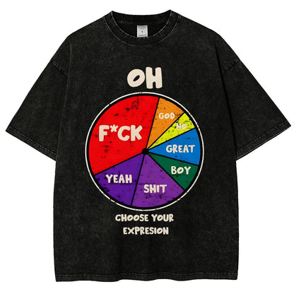 Choose You Expression Vintage Distressed T-shirt