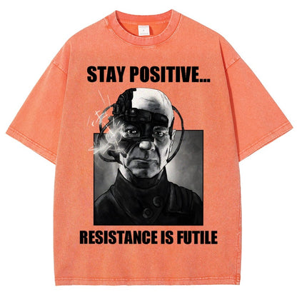 Stay positive... Persistence is key Vintage Distressed T-shirt