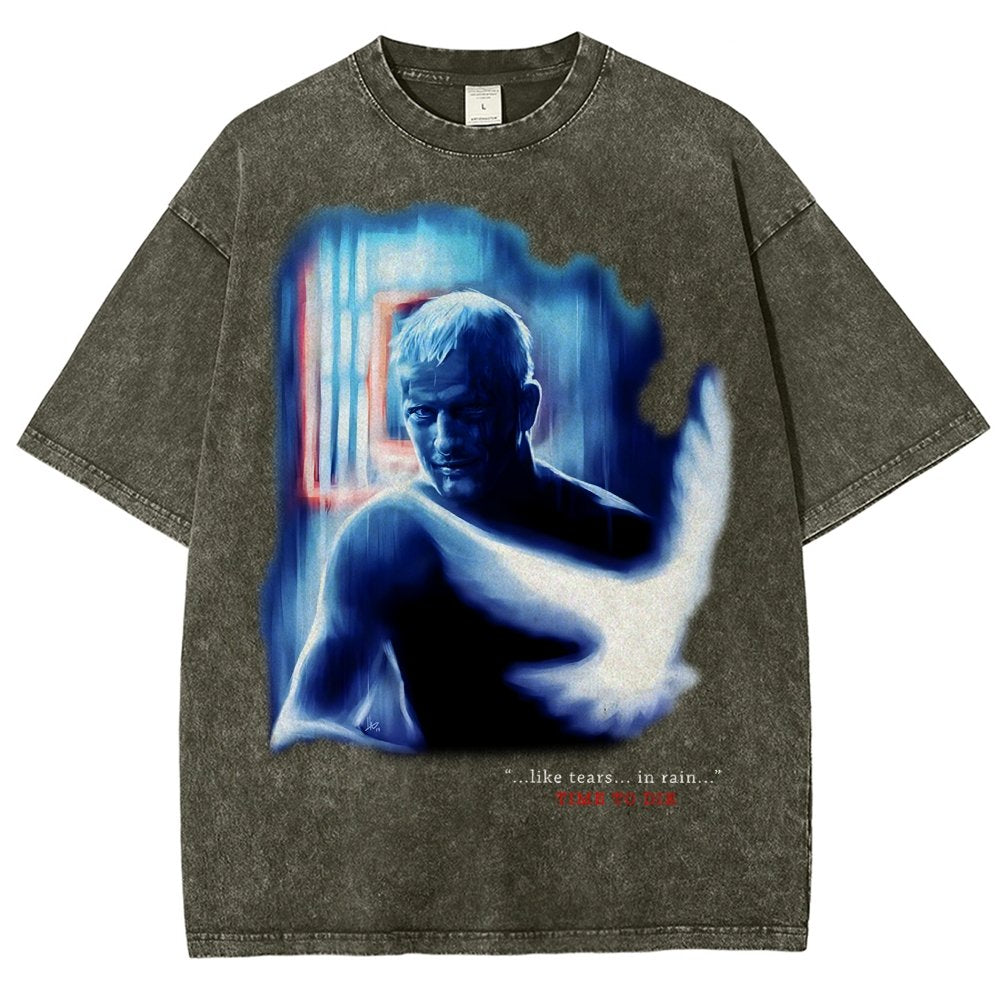 TIME TO DIE Vintage Distressed T-shirt