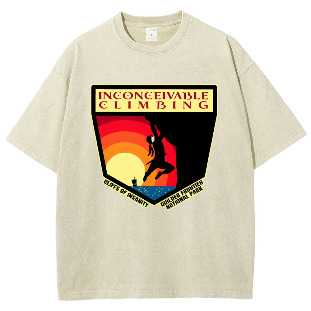 Inconceivable Climbing Vintage Distressed T-shirt