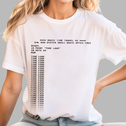 BASIC Time Travel Geek T-Shirt