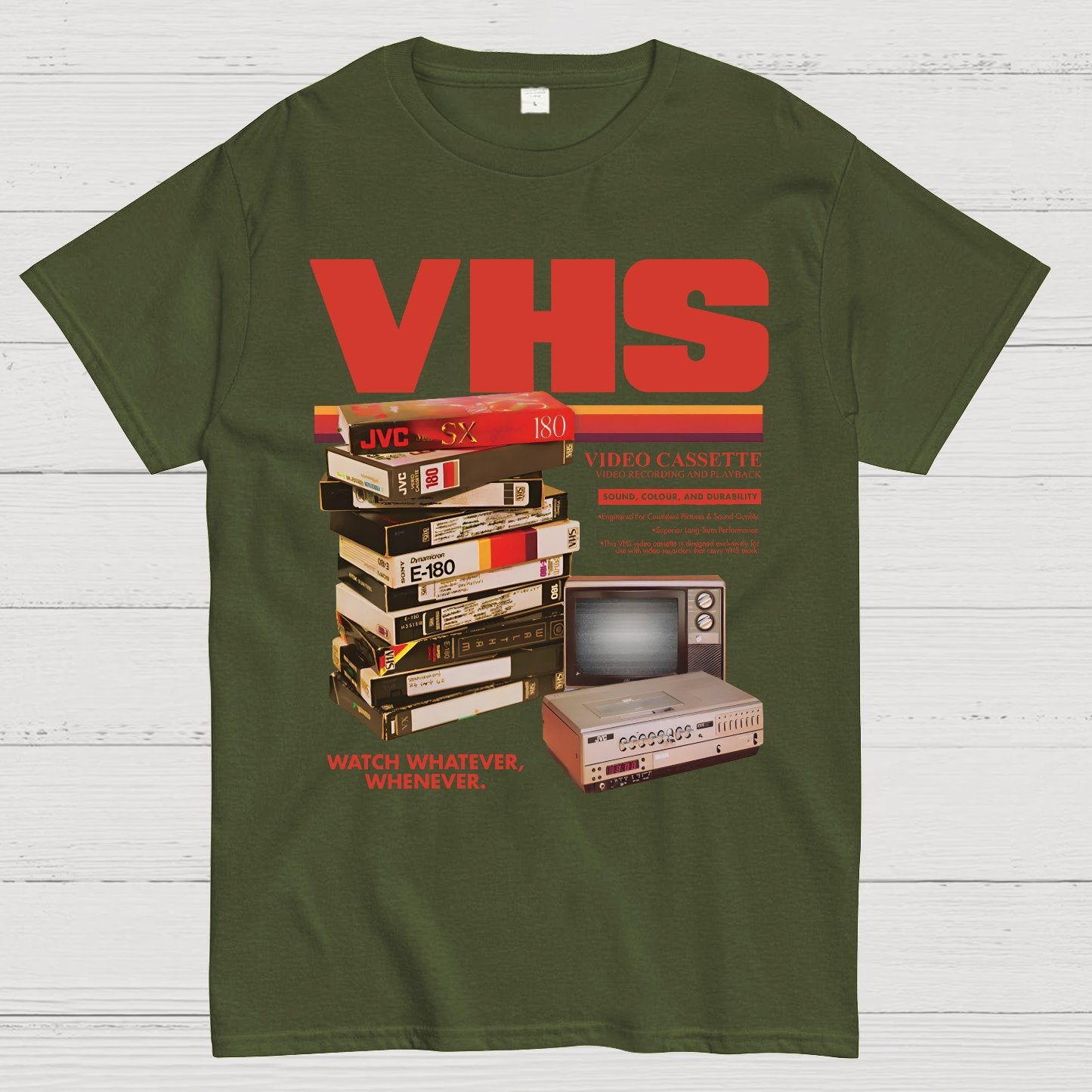 Vintage VHS Tapes Geek T-Shirt