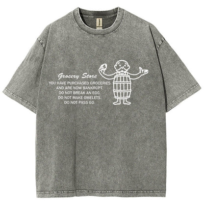 Chance on Eggs Pass Go Vintage Distressed T-shirt