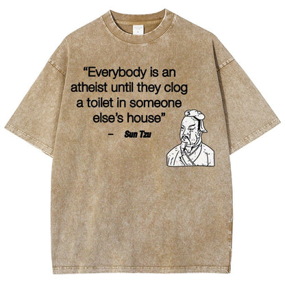 Funny Sun Tzu Saying Vintage Distressed T-shirt