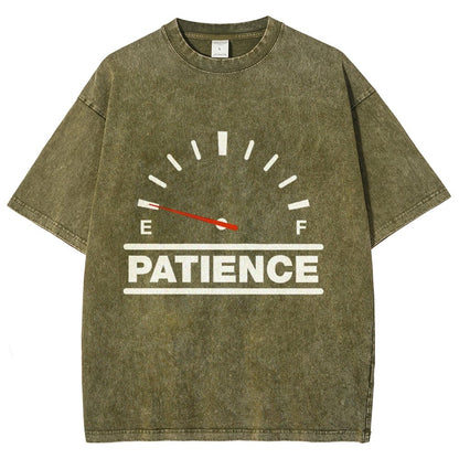 Funny Patience Vintage Distressed T-shirt
