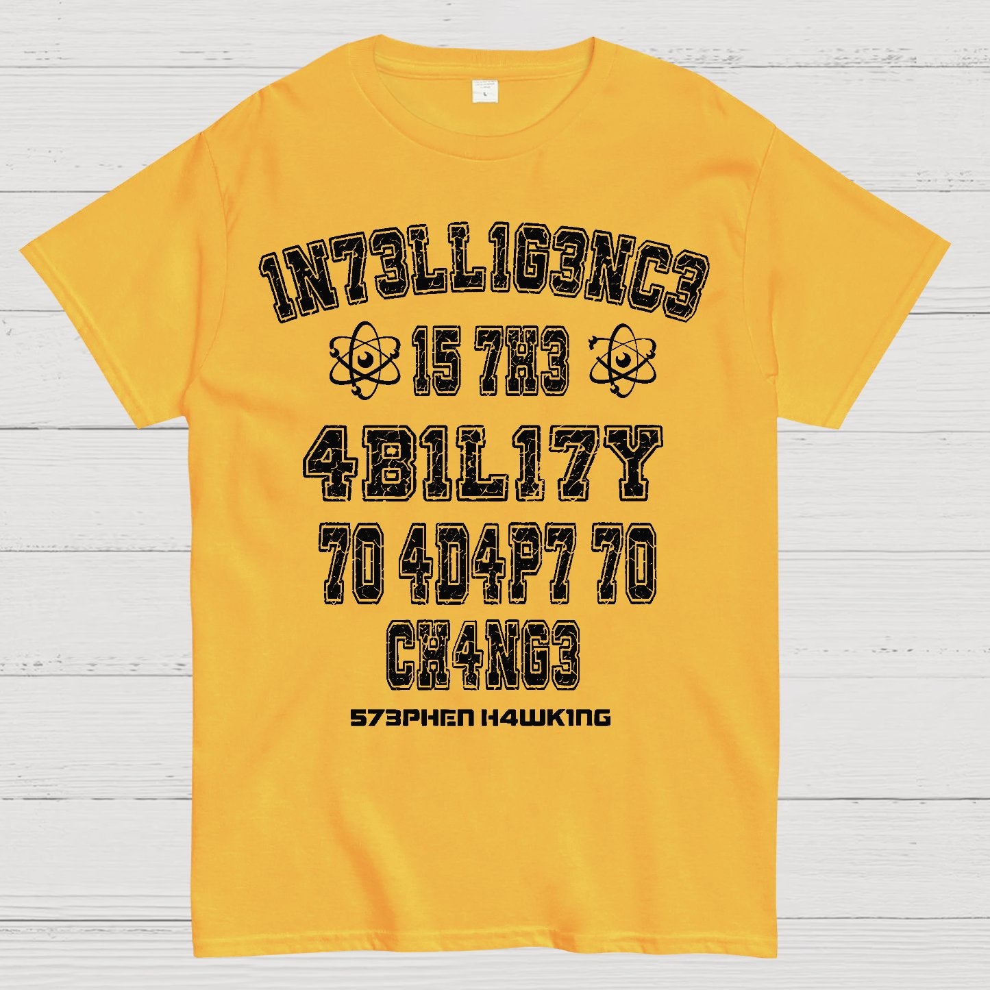 Stephen Hawking Intelligence Science Geek T-Shirt