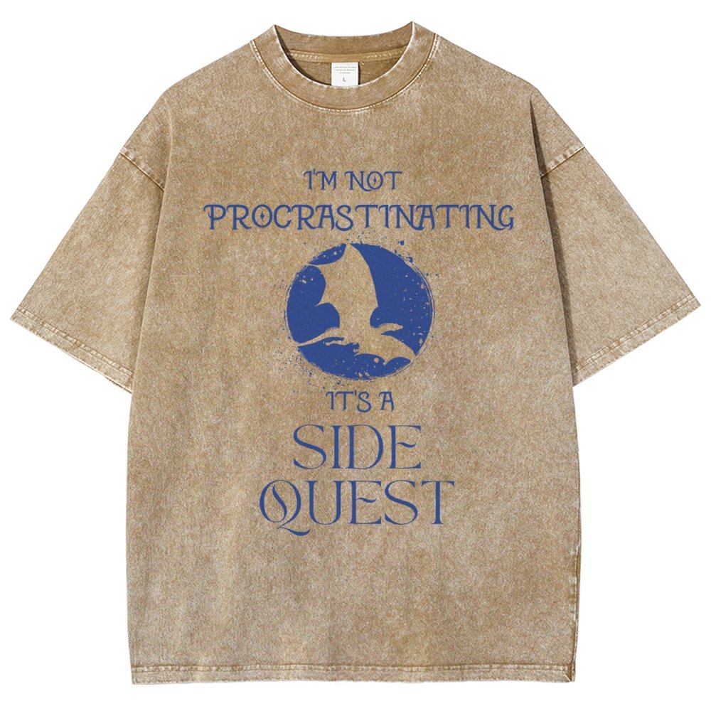 I'm Not Procrastinating It's A Side Quest Vintage Distressed T-shirt