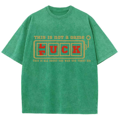 THIS IS NOT a Game — F(L)UCK Vintage Distressed T-shirt