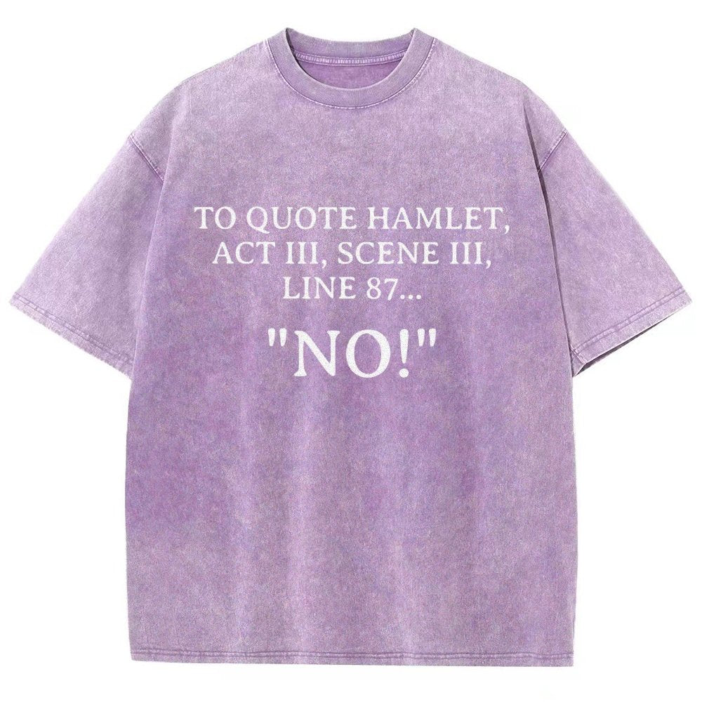 Shakespeare To Quote Hamlet Vintage Distressed T-shirt