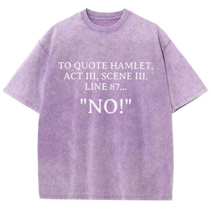Shakespeare To Quote Hamlet Vintage Distressed T-shirt