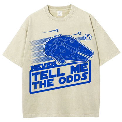 Never Tell Me The Odds Vintage Distressed T-shirt