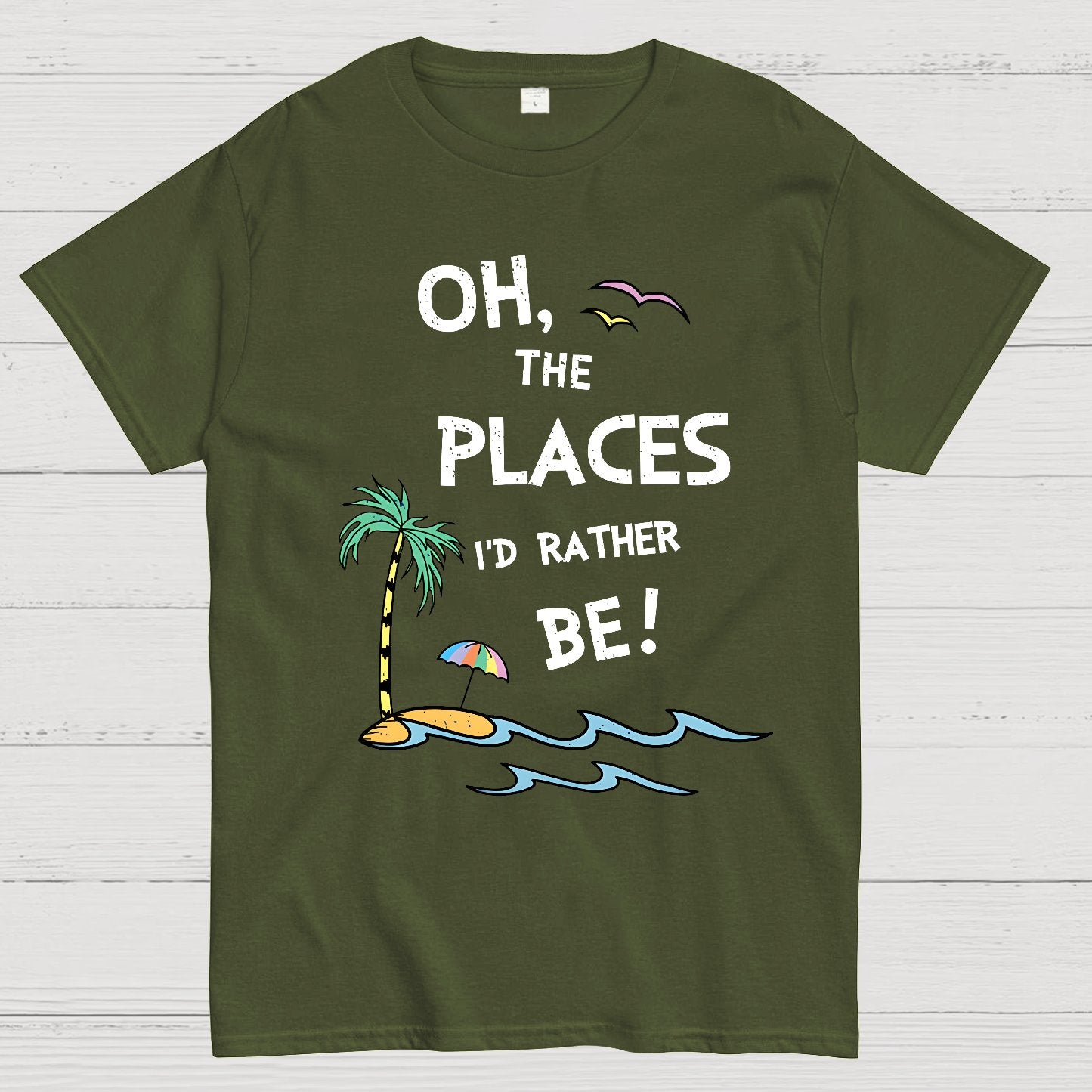 Oh the Places I'd Rather Be Geek T-Shirt