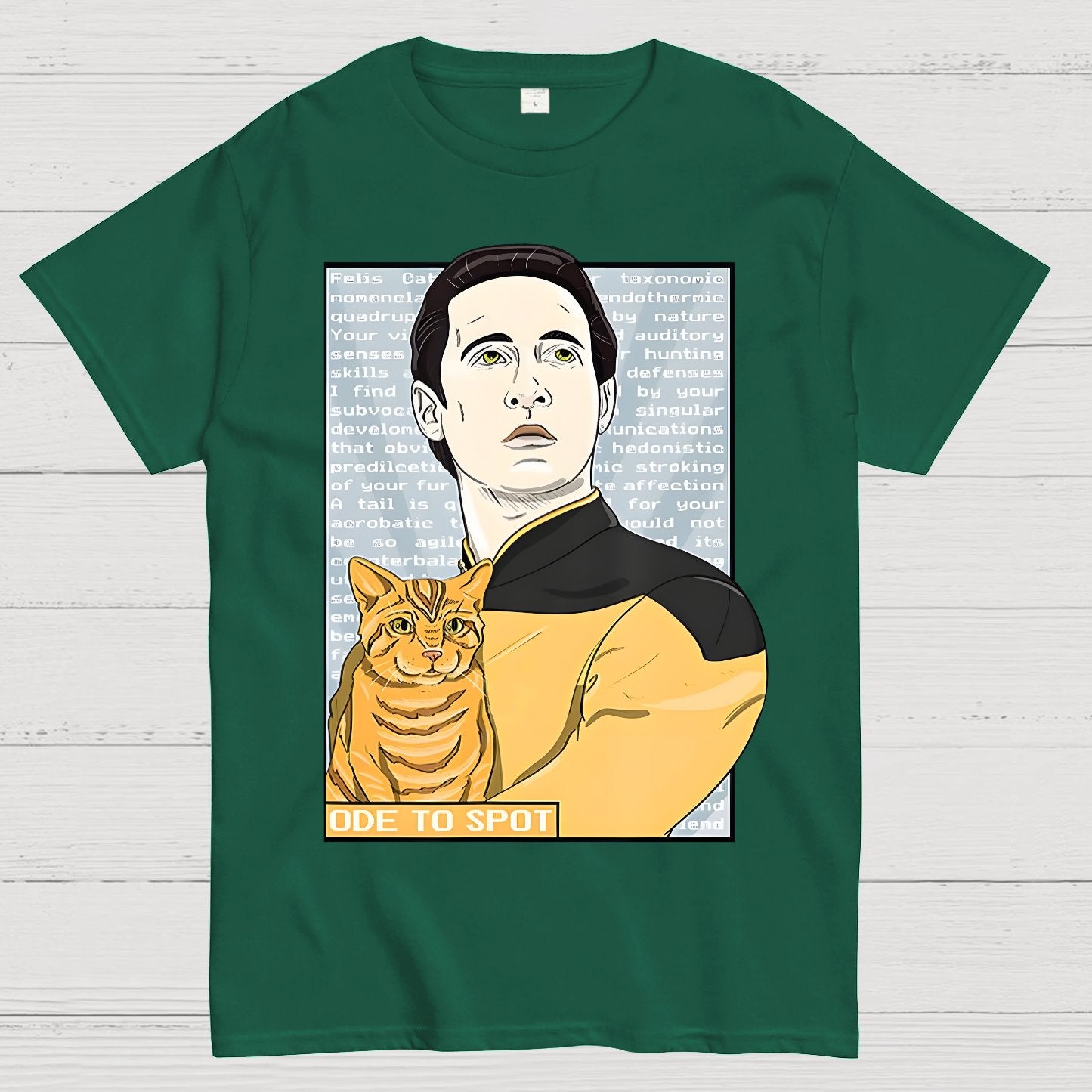 Date Ode To Spot Cat Geek T-Shirt