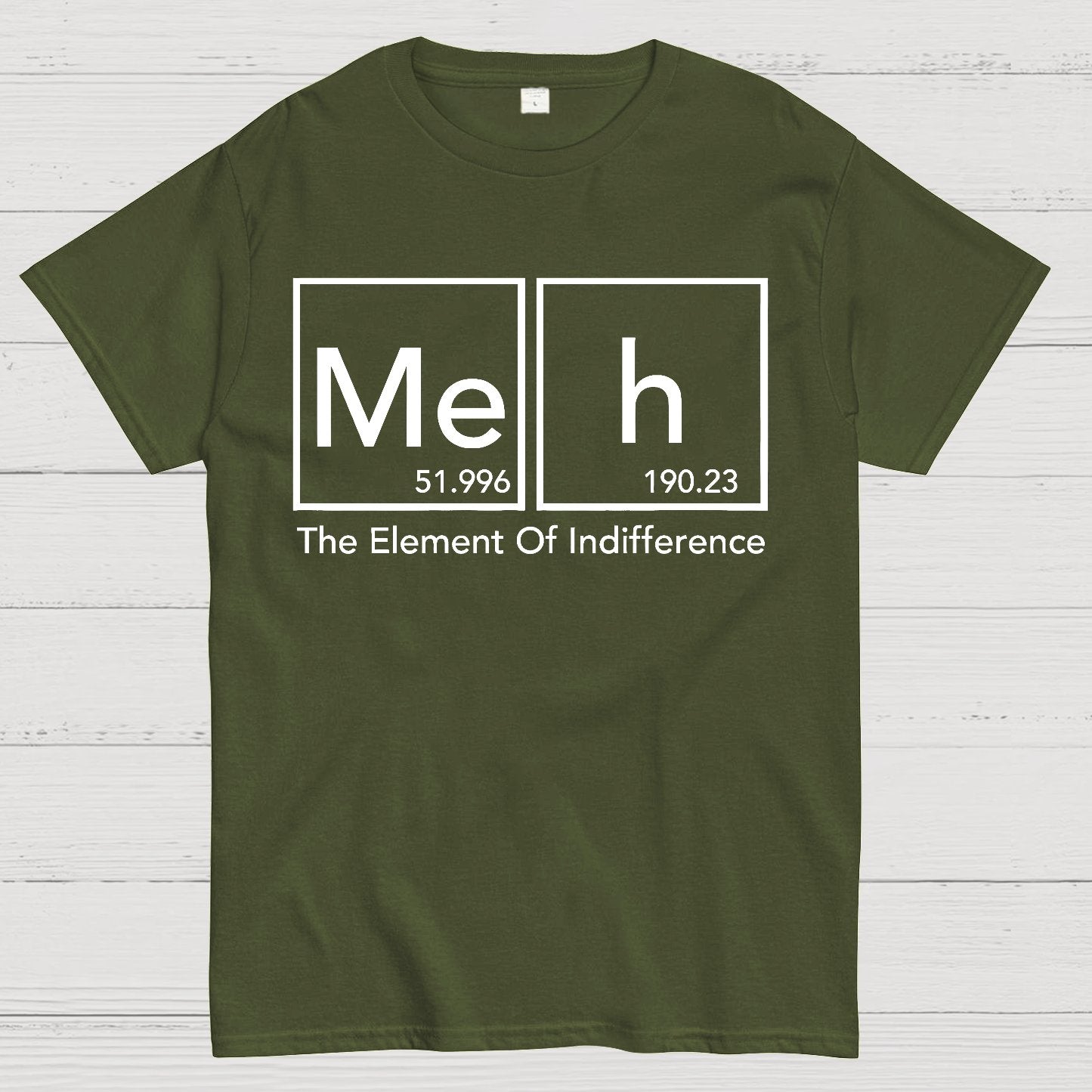 The Element Of Indifference Funny Periodic Tab Geek T-Shirt