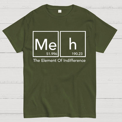 The Element Of Indifference Funny Periodic Tab Geek T-Shirt