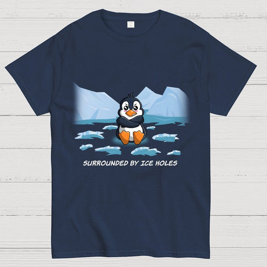 Surrounded By Ice Holes Geek T-Shirt