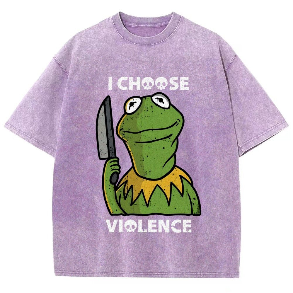 I Choose Violence Vintage Distressed T-shirt