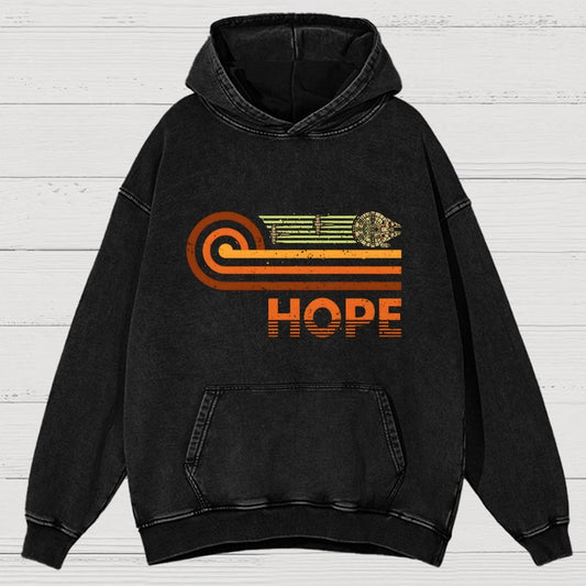 Retro Vintage Hope Vintage Distressed Hoodie