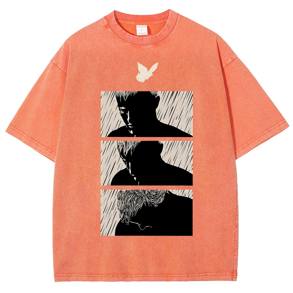 Ending White Vintage Distressed T-shirt