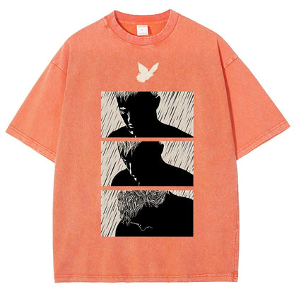 Ending White Vintage Distressed T-shirt