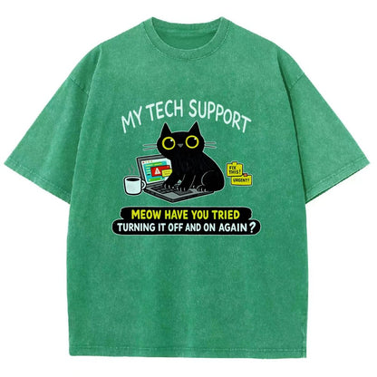My Tech Support Vintage Distressed T-shirt