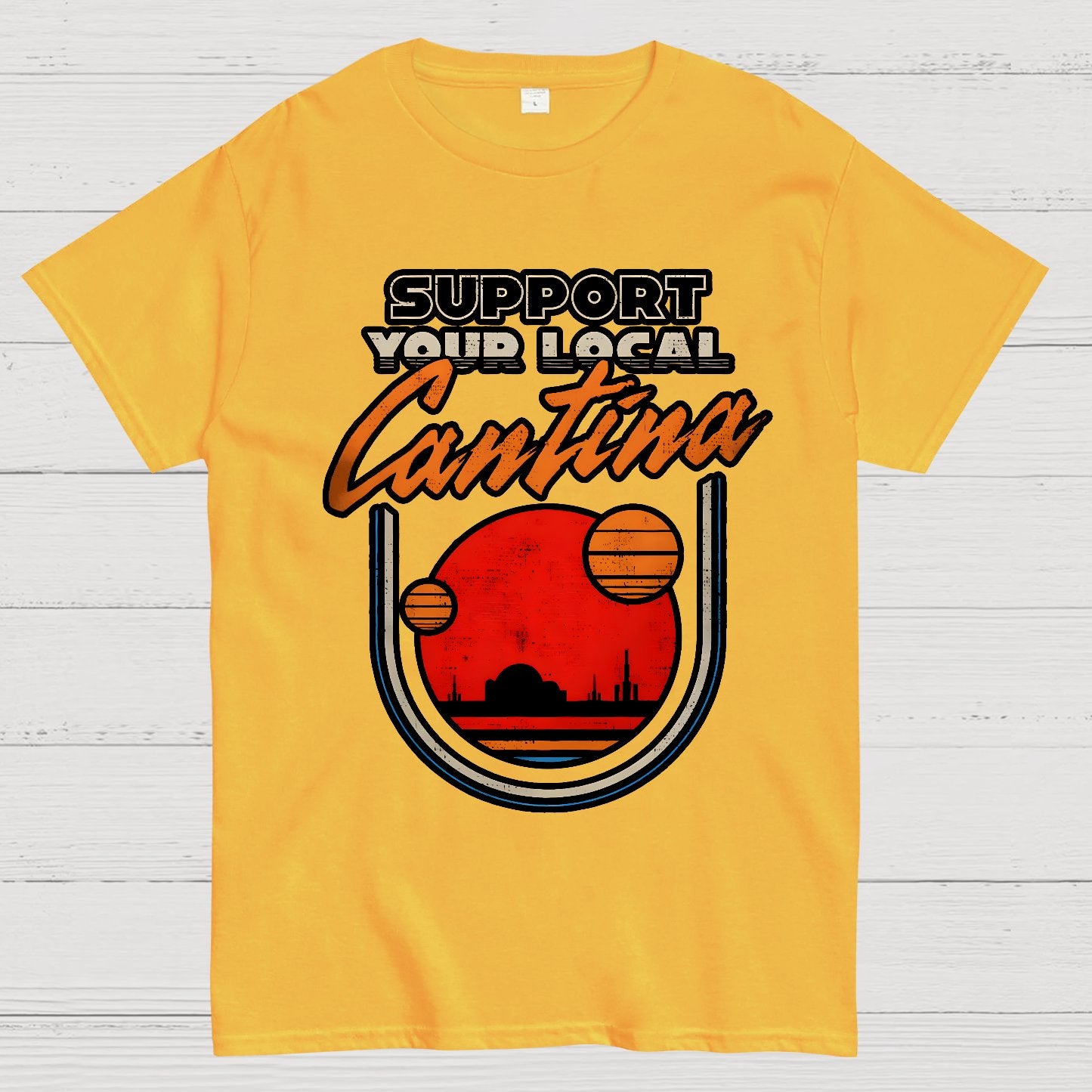 Support Your Local Hangout Geek T-Shirt
