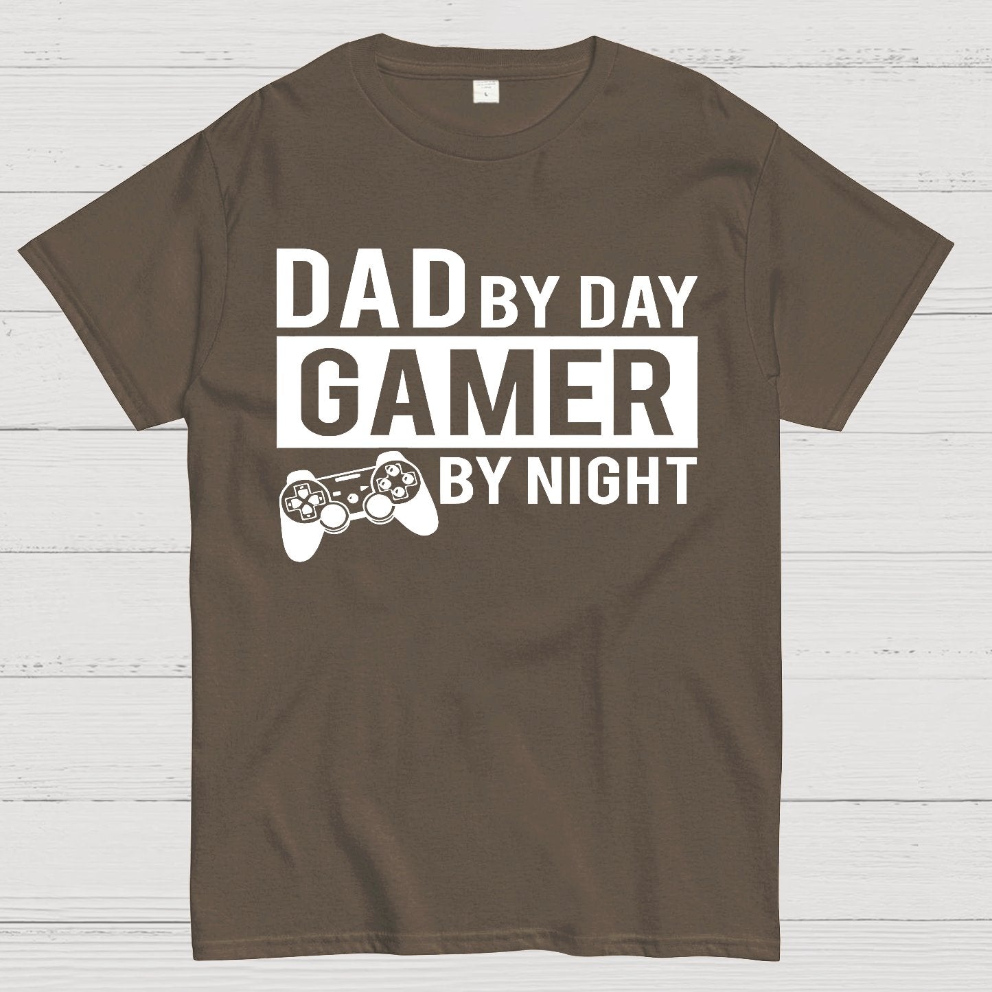 Dad By Day Gamer By Night Geek T-Shirt