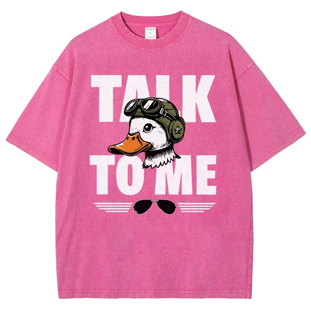 Talk To Me. Vintage Distressed T-shirt