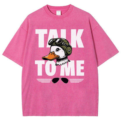 Talk To Me. Vintage Distressed T-shirt