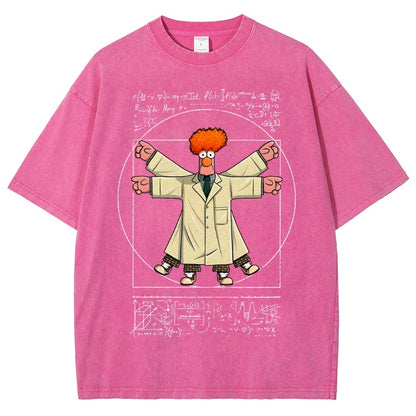 Vitruvian Puppet Vintage Distressed T-shirt