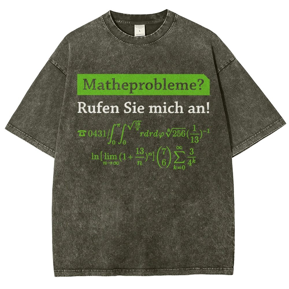 Funny Word Matheprobleme Vintage Distressed T-shirt