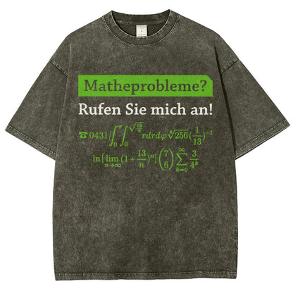 Funny Word Matheprobleme Vintage Distressed T-shirt