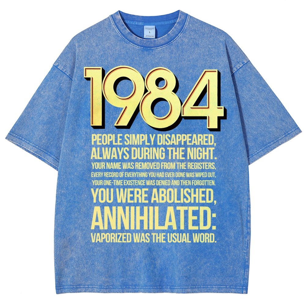1984-Evaporation-Satire Vintage Distressed T-shirt