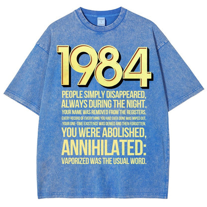 1984-Evaporation-Satire Vintage Distressed T-shirt