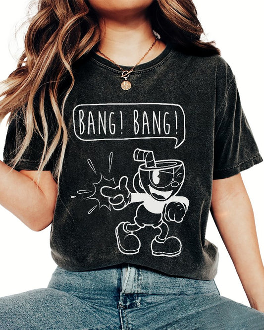 Bang! Bang! Vintage Distressed T-shirt