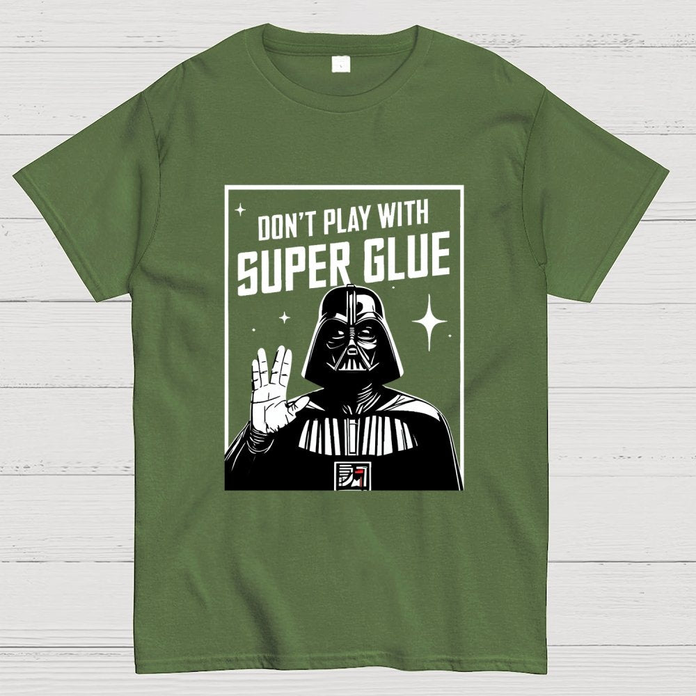Galaxy Safety Tip Keep away from super glue Geek T-Shirt
