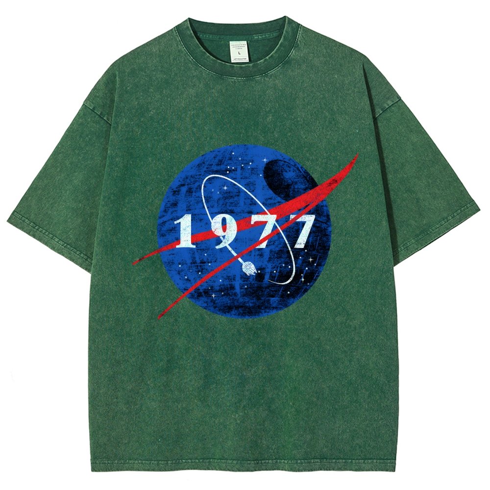 Space Force Origins 1977 Vintage Distressed T-shirt