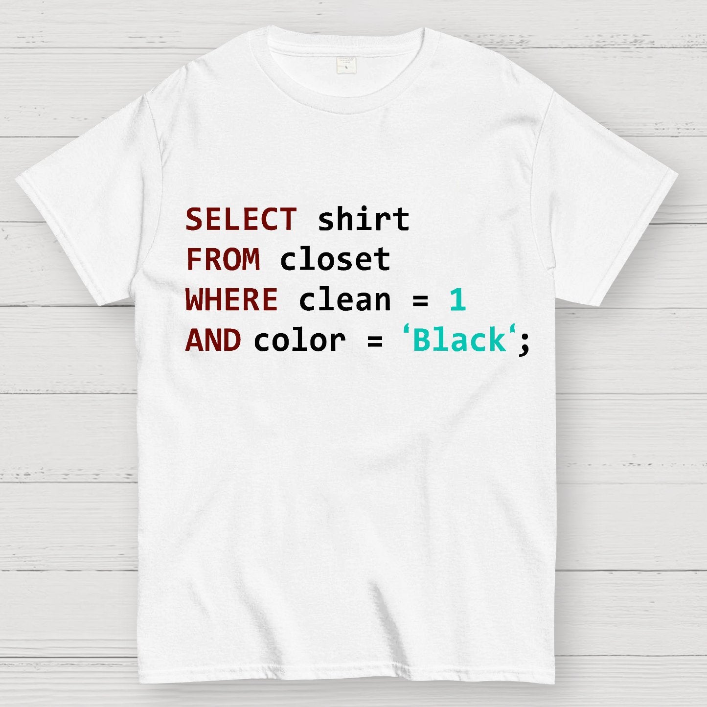 Programmer Database Geek T-Shirt
