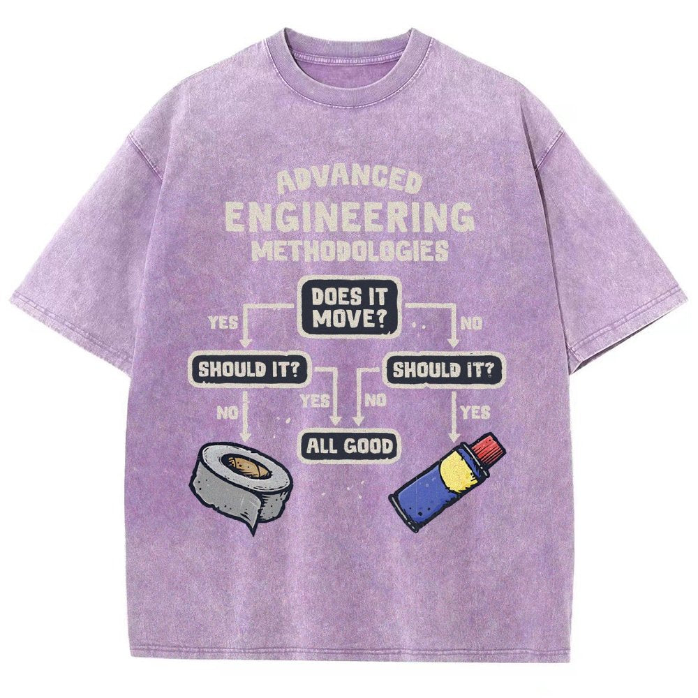 Advanced Engineering Vintage Distressed T-shirt