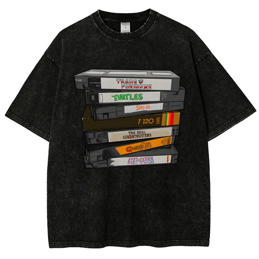 Nostalgic VHS - Action Edition Vintage Distressed T-shirt
