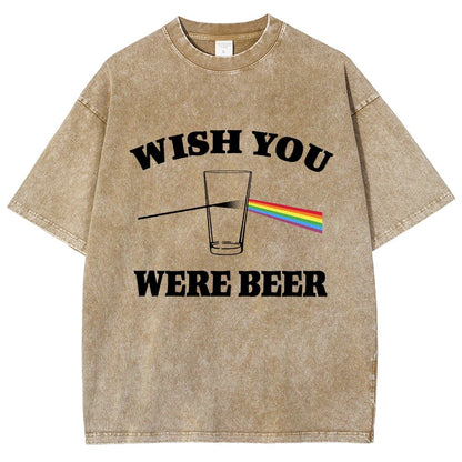 Wish You Were Beer Vintage Distressed T-shirt