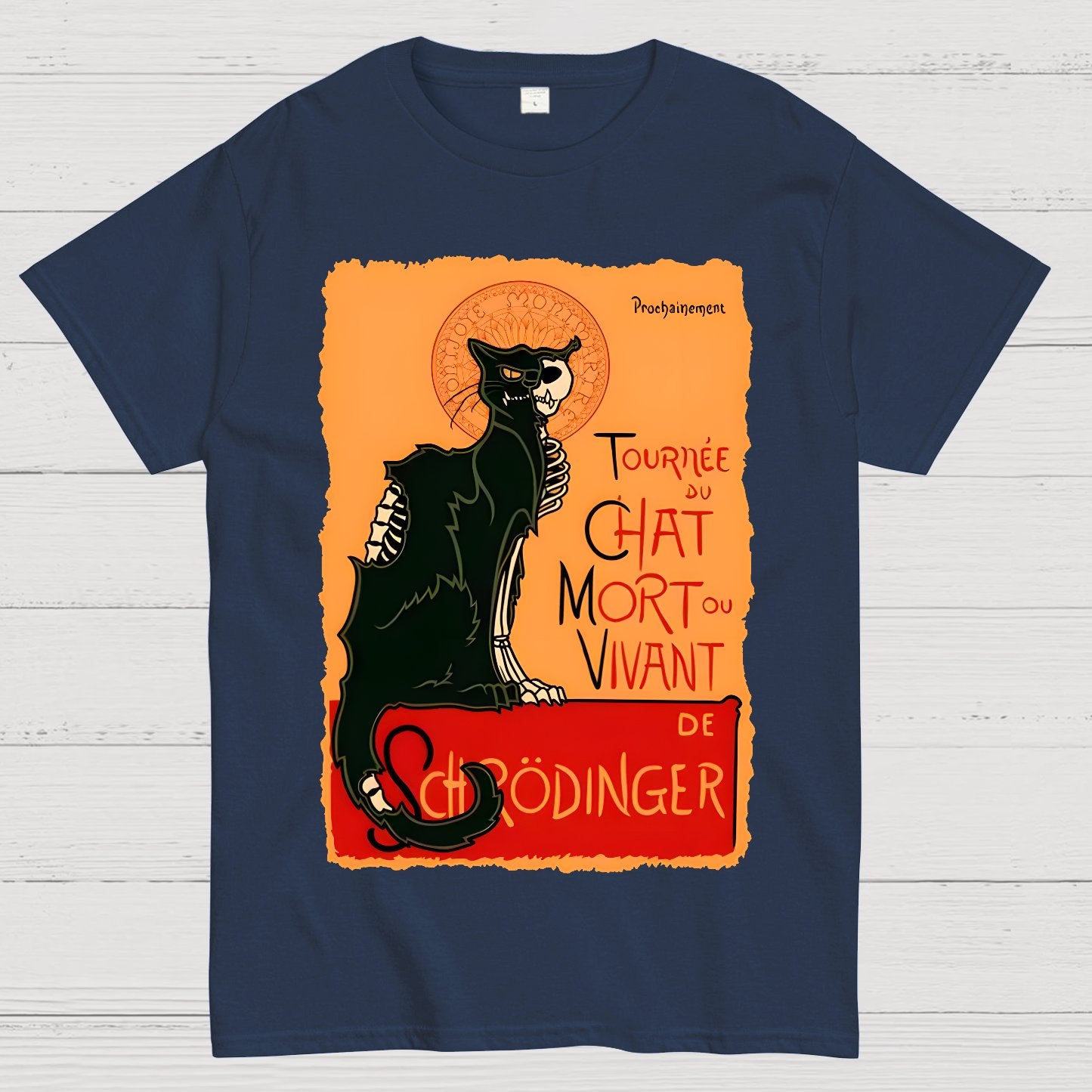 Le chat noir de Schrödinger Geek T-Shirt