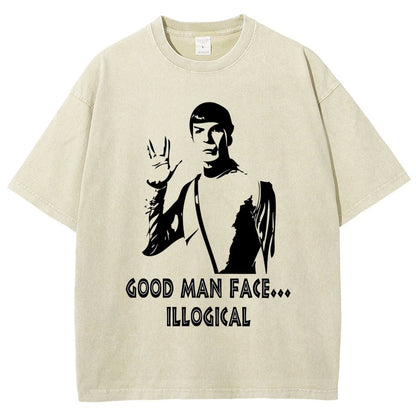 Good man face... illogicalVintage Distressed T-shirt
