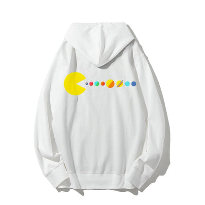 Mister Universe Printed Back Unisex Cotton Hoodie