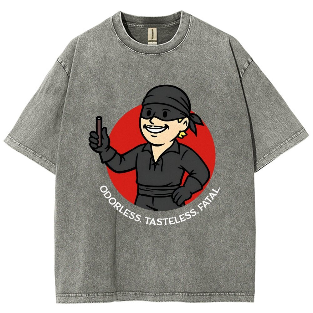 Odorless Tasteless Fatal Vintage Distressed T-shirt